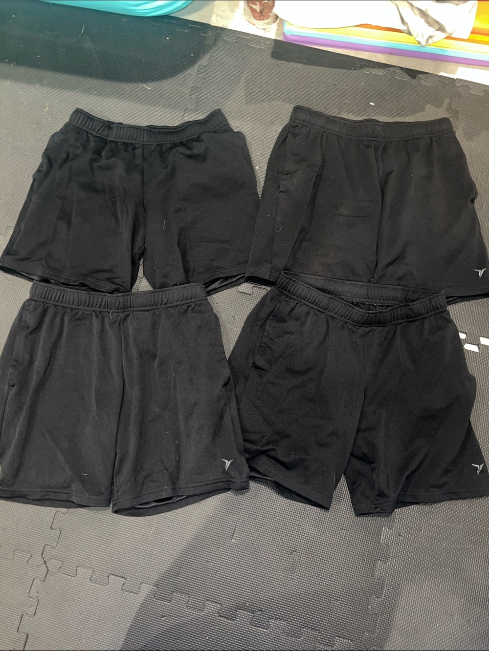 Old Navy Black Athletic Shorts Bundle - 4 Pack
